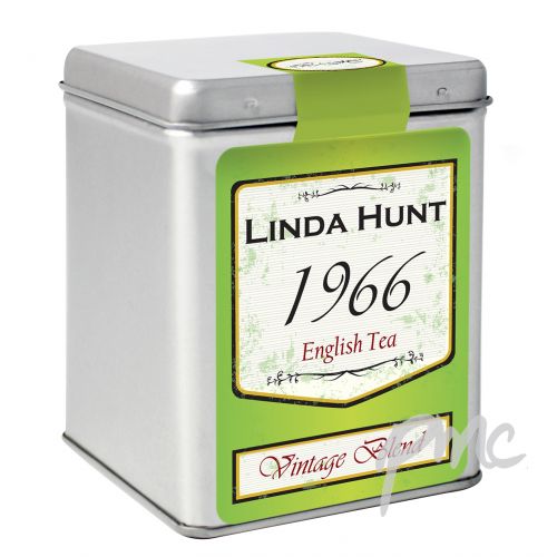 Personalised Green Vintage Tea & Tin