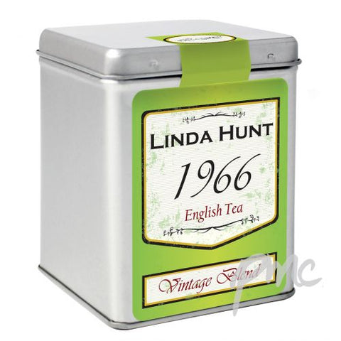 Personalised Green Vintage Tea & Tin