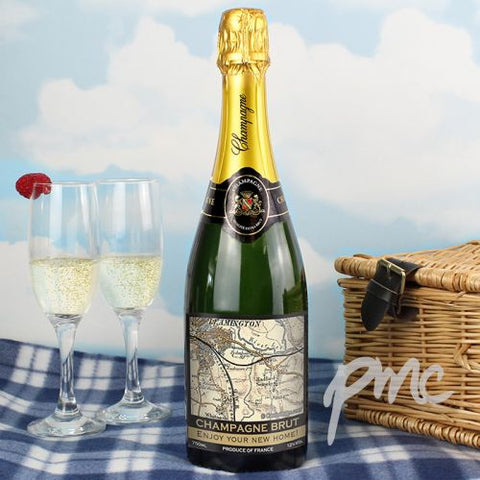 Personalised 1896 - 1904 Revised New Map Champagne