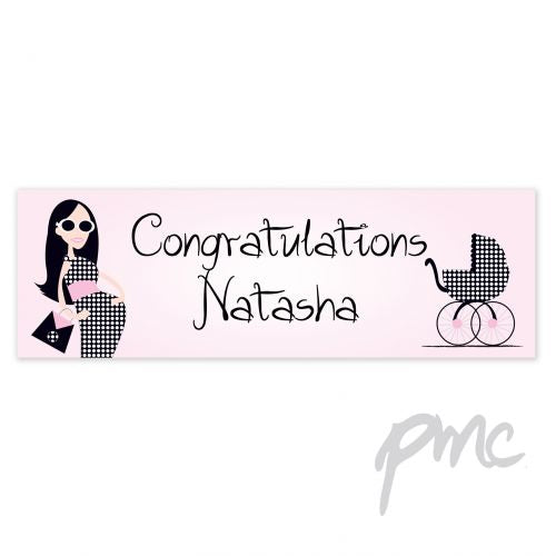 Personalised Fabulous Mum to Be Banner
