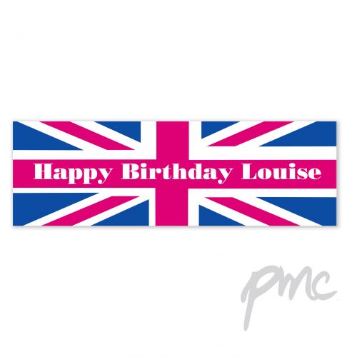 Personalised Union Jack Banner