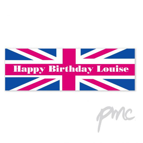 Personalised Union Jack Banner