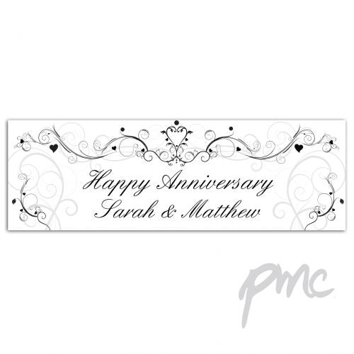 Personalised Ornate Swirl Banner