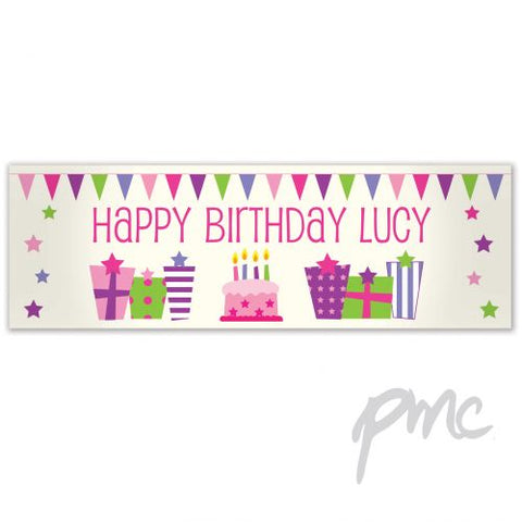 Personalised Female Presents Banner
