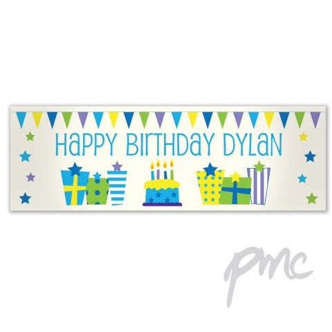 Personalised Male Presents Banner