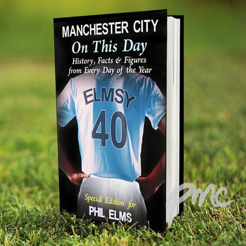 Personalised Manchester City On This Day Book