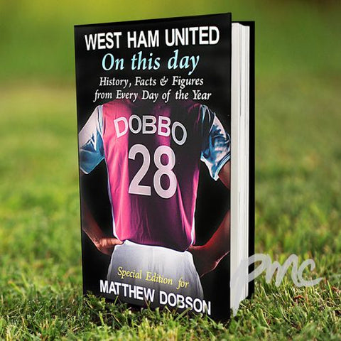 Personalised West Ham On This Day Book