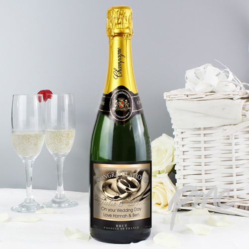 Personalised Wedding Rings Champagne