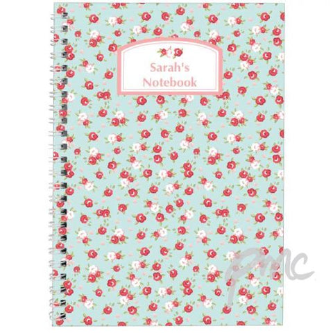 Personalised Vintage Floral A5 Notebook