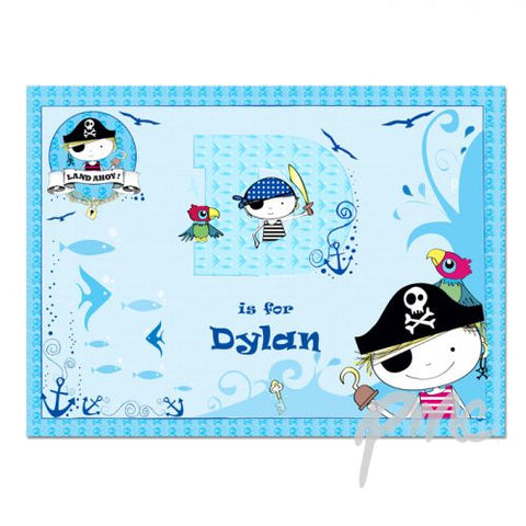 Personalised Pirate Placemat