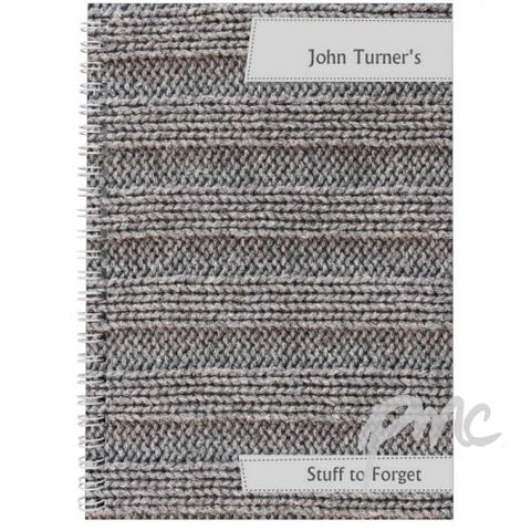 Personalised Knitted A5 Notebook