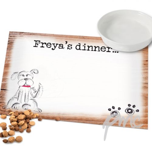 Personalised Scribble Dog Placemat