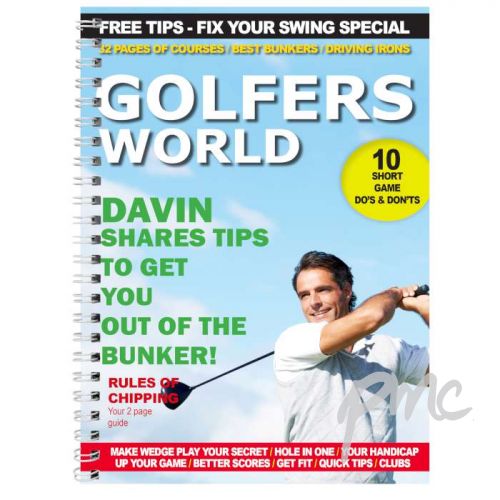 Personalised Golfers World A5 Notebook