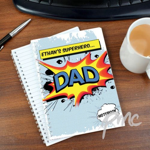 Personalised Comic Book Themed A5 Notebook
