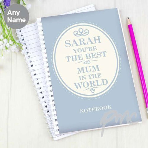 Personalised The Best in the World A5 Notebook