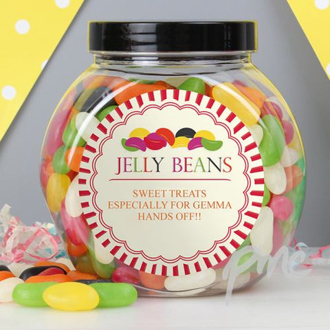 Personalised Jelly Beans Sweet Jar