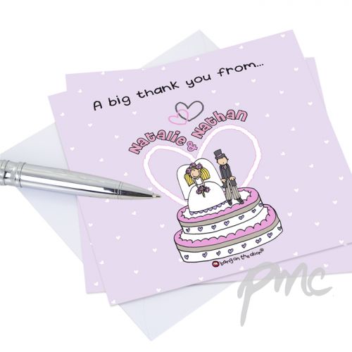 Personalised Bang on the Door Thank You Cards 20 Pack