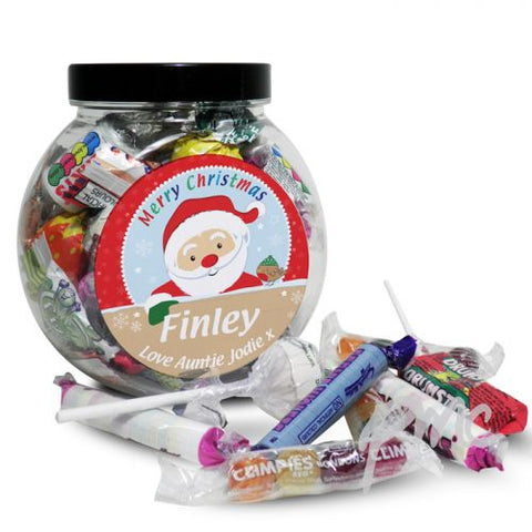 Personalised Santa Sweet Jar