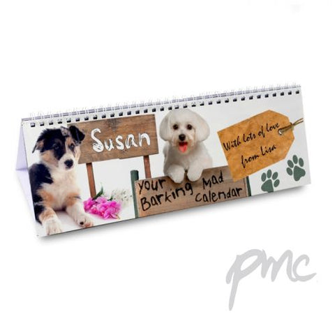 Personalised Your Barking Mad Desk Calendar