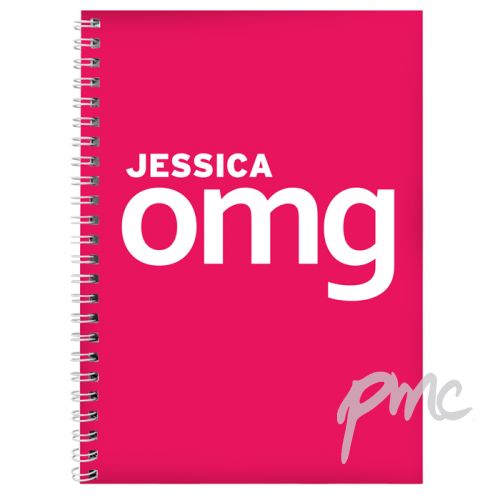 Personalised OMG Slogan A5 Notebook