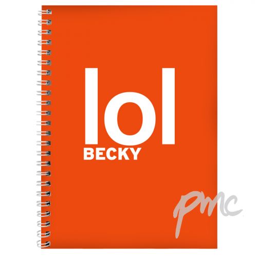 Personalised LOL Slogan A5 Notebook
