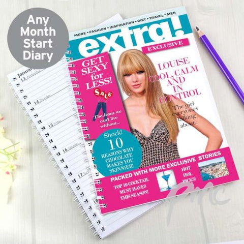 Personalised Extra A5 Diary