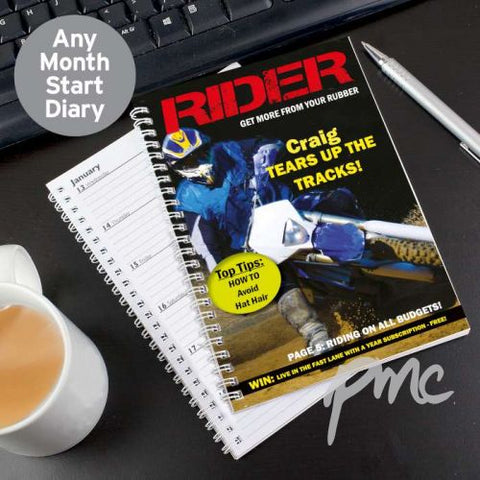 Personalised Rider A5 Diary