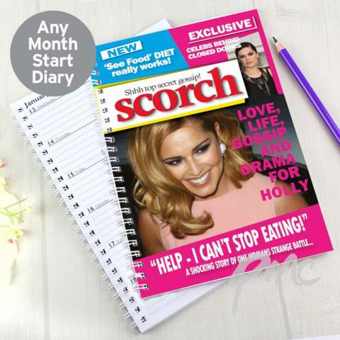 Personalised Scorch A5 Diary