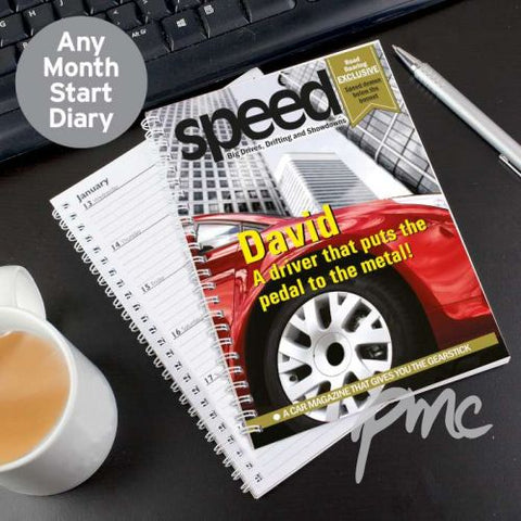 Personalised Speed A5 Diary