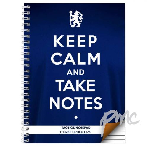 Personalised Chelsea  Keep Calm A5 Notebook