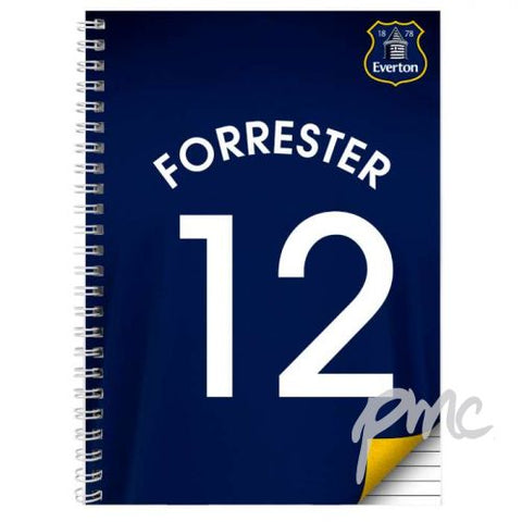 Personalised Everton A5 Notebook