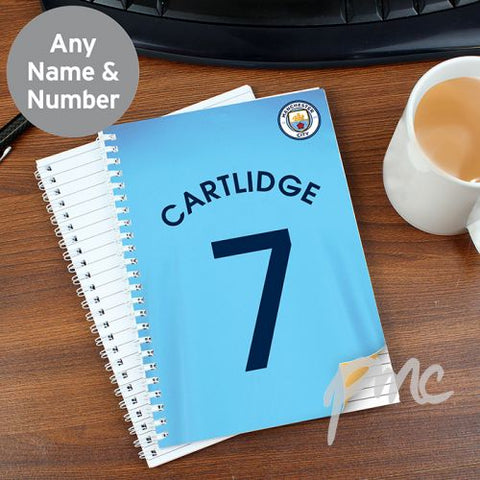 Personalised Manchester City A5 Notebook