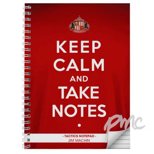 Personalised Sunderland Keep Calm A5 Notebook