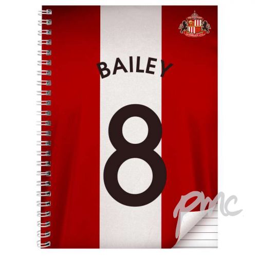 Personalised Sunderland A5 Notebook