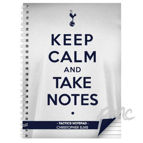 Personalised Tottenham Hotspur Keep Calm A5 Notebook