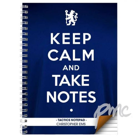 Personalised Chelsea Keep Calm A4 Notebook