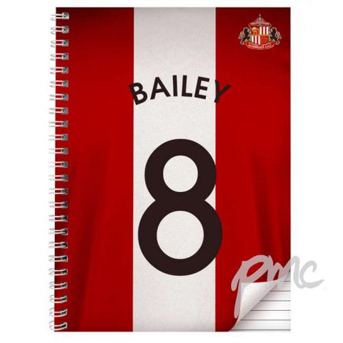 Personalised Sunderland A4 Notebook