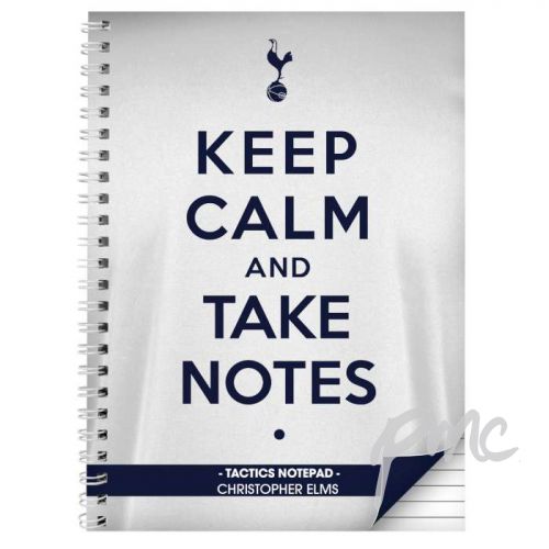 Personalised Tottenham Hotspur Keep Calm A4 Notebook