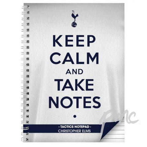 Personalised Tottenham Hotspur Keep Calm A4 Notebook