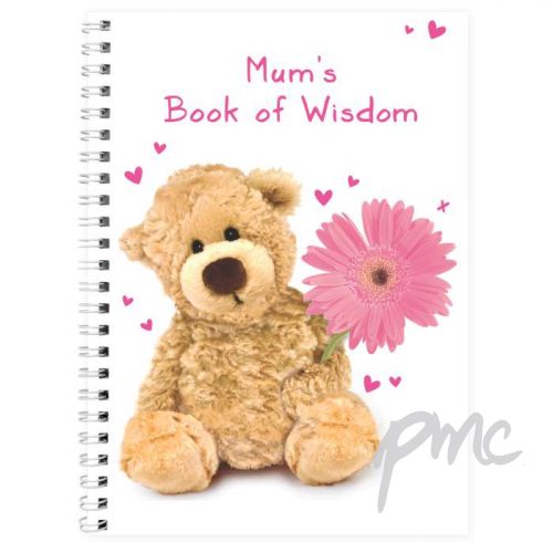 Personalised Teddy Flower A5 Notebook