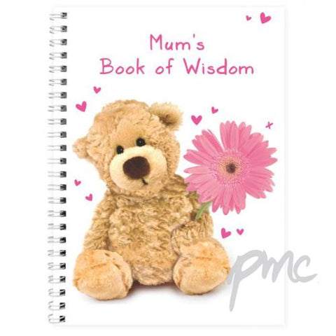 Personalised Teddy Flower A5 Notebook