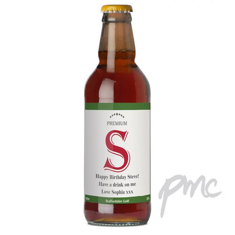 Personalised Premium Initial Beer
