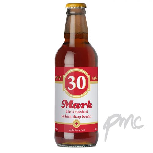 Personalised Big Age Beer