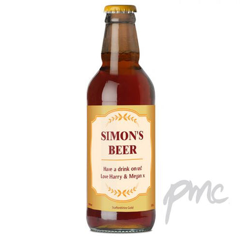 Personalised Gold Wheat Beer