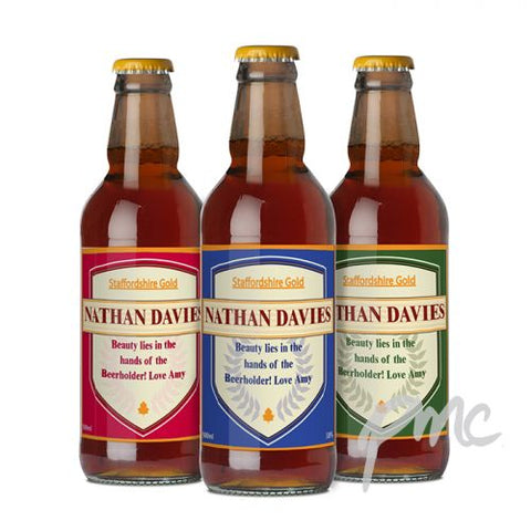 Personalised Set of 3 Shield Beers