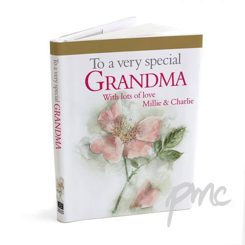 Personalised Very Special Grandma Giftbook