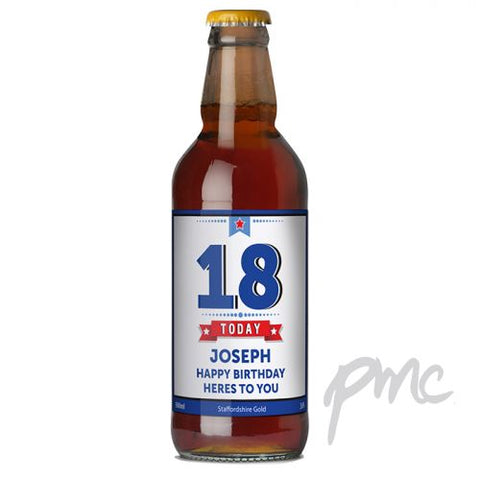 Personalised Birthday Star Beer