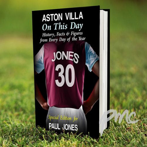 Personalised Aston Villa on this Day Book