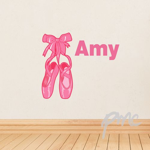 Personalised Ballerina Shoes Wall Art