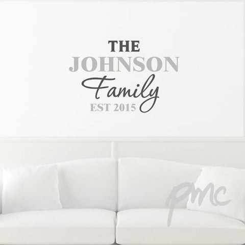 Personalised The Family Wall Art